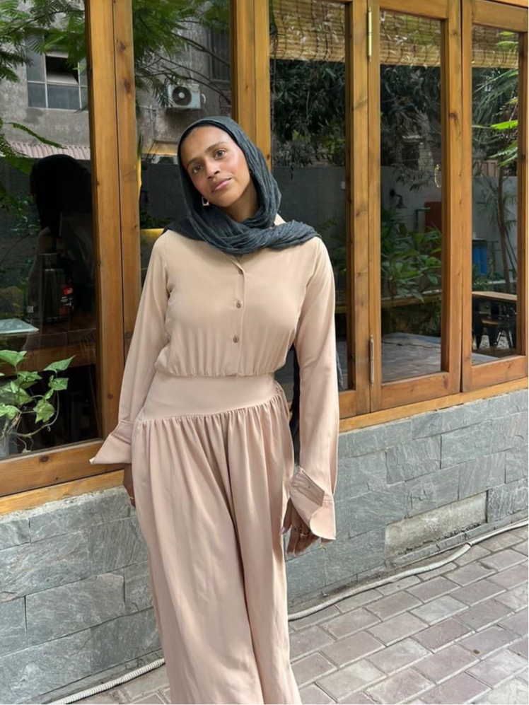 Aura Dress in Beige