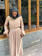 Aura Dress in Beige