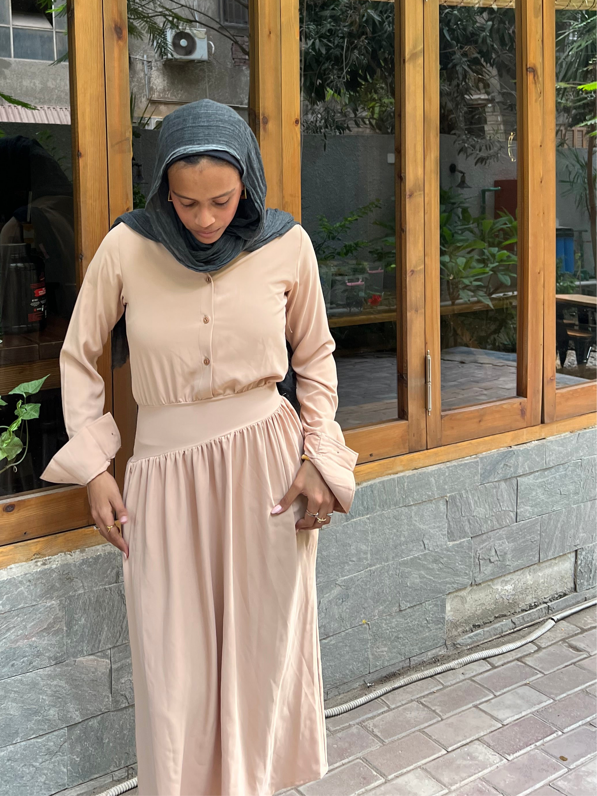 Aura Dress in Beige